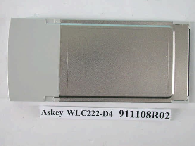 802.11 a/b WLAN Cardbus Module - FCC ID H8NWLC221-D4 - Askey Computer Corp (2)