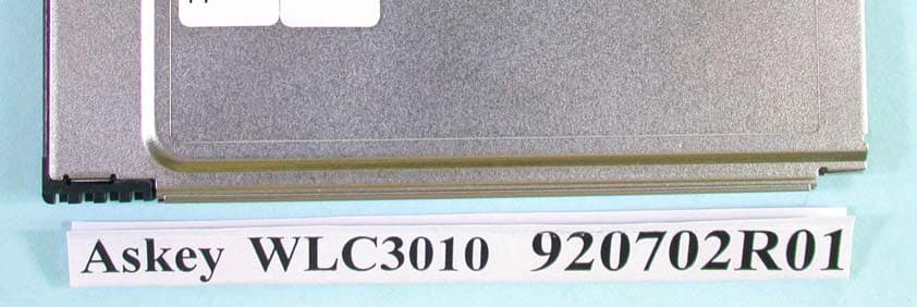 Wireless LAN PCMCIA Card - FCC ID H8NWLC3012 - Askey Computer Corp