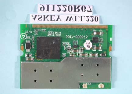 2.4GHz/5GHz Mini - PCI Card - FCC ID H8NWLL220 - Askey Computer Corp