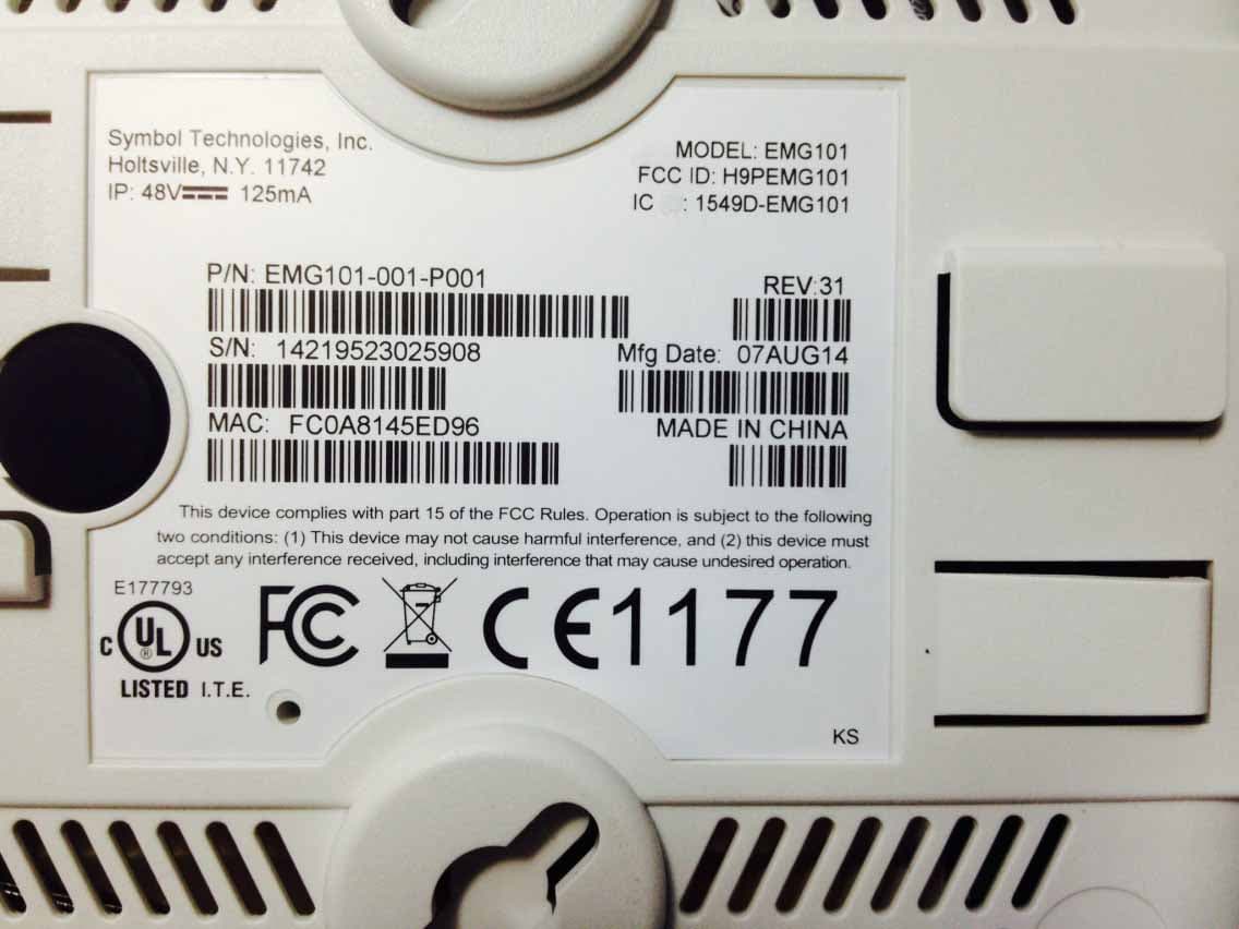 802.15.4 Gateway - FCC ID H9PEMG101 - Symbol Technologies Inc (3)