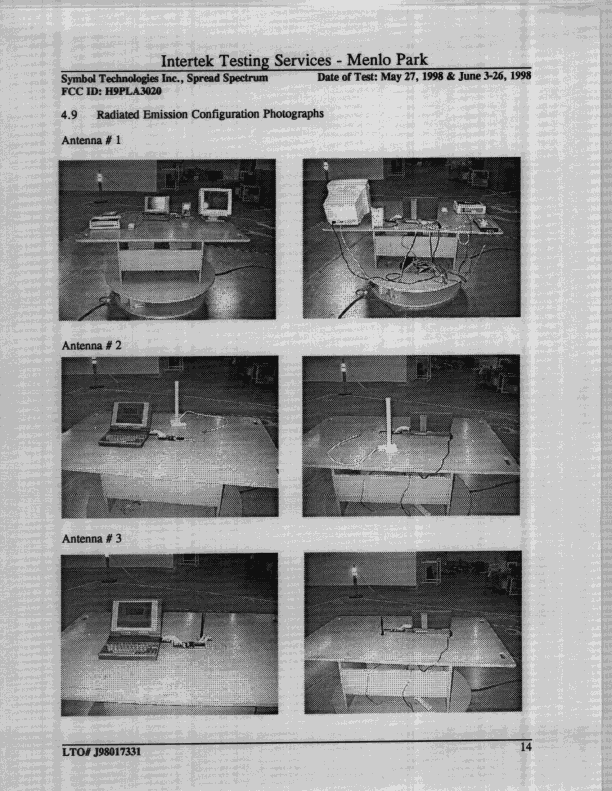PCMCIA WLAN Module - FCC ID H9PLA3020 - Symbol Technologies Inc (2)