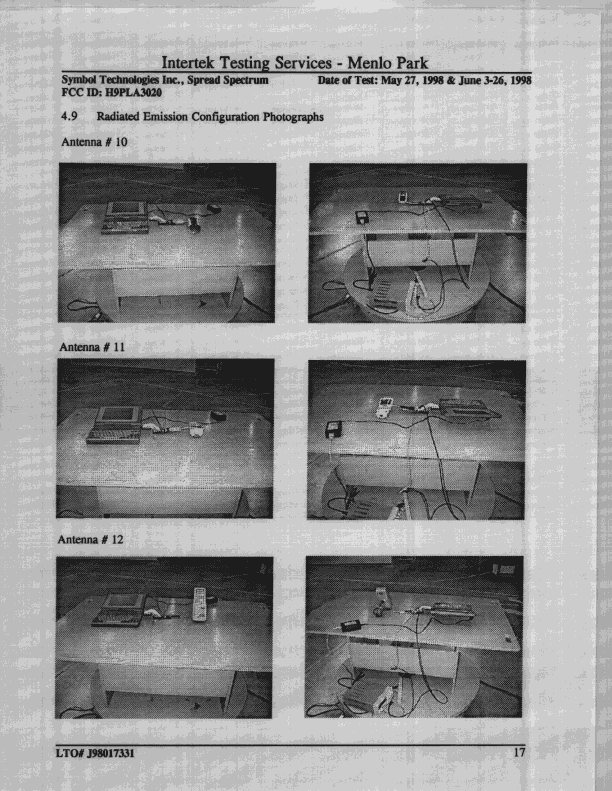 PCMCIA WLAN Module - FCC ID H9PLA3020 - Symbol Technologies Inc (4)