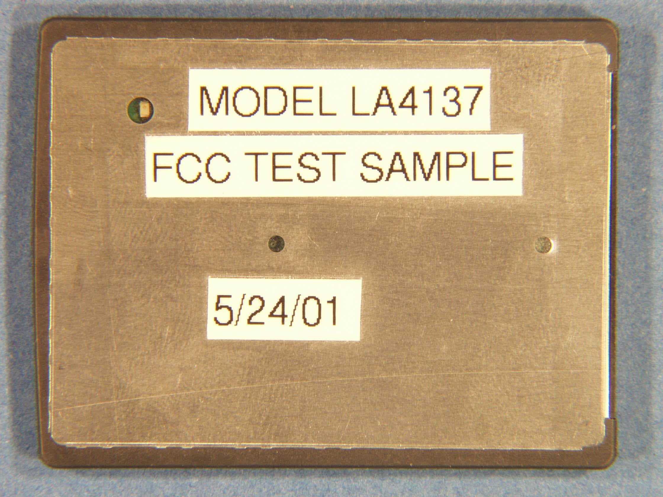 Portable data terminal including two radios - FCC ID H9PMC9050 - Symbol Technologies Inc