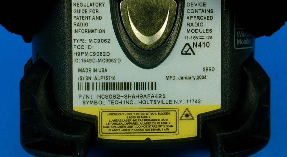 Data Terminal with three radio modules - FCC ID H9PMC9062A - Symbol Technologies Inc