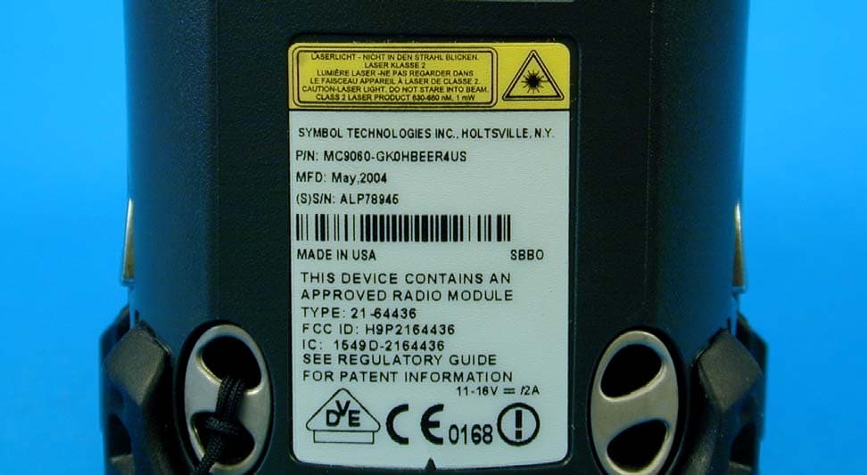 Mobile Data Terminal with two radio modules - FCC ID H9PMC906RA - Symbol Technologies Inc (2)