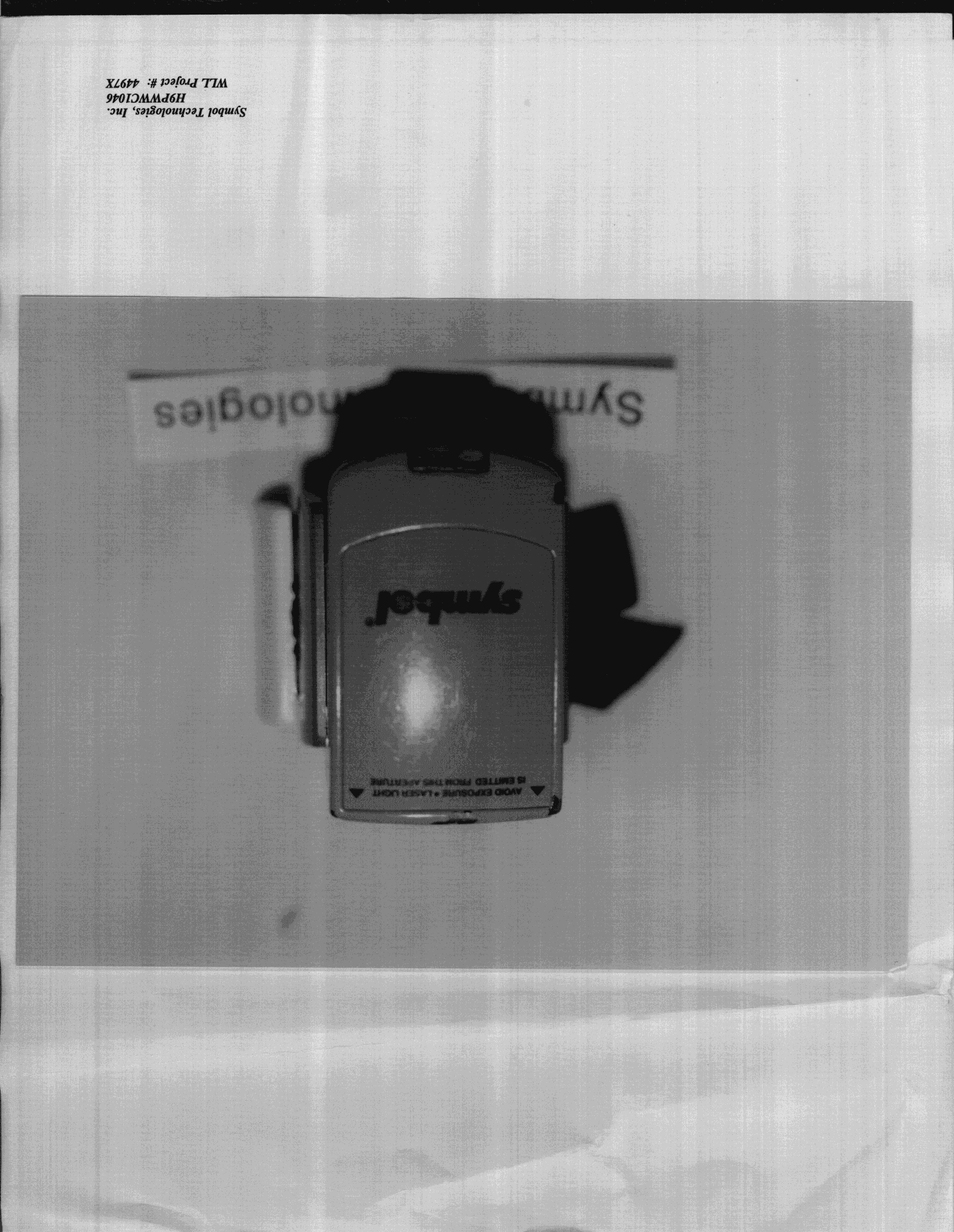 DXX - Part 15 Low Power Communication Device Transmitter - FCC ID H9PWWC1046 - Symbol Technologies Inc