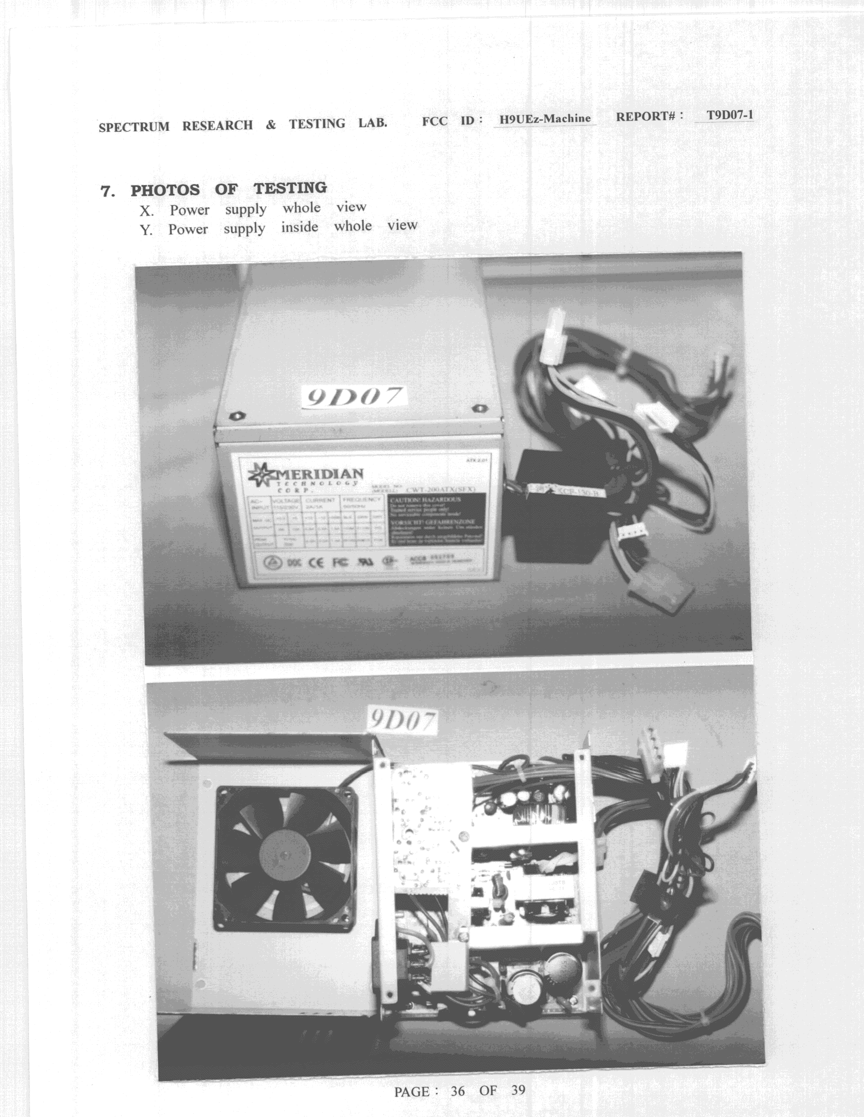 JBC - Part 15 Class B Computing Device/Personal Computer - FCC ID H9UEZ-MACHINE - Caliber Computer Corporation