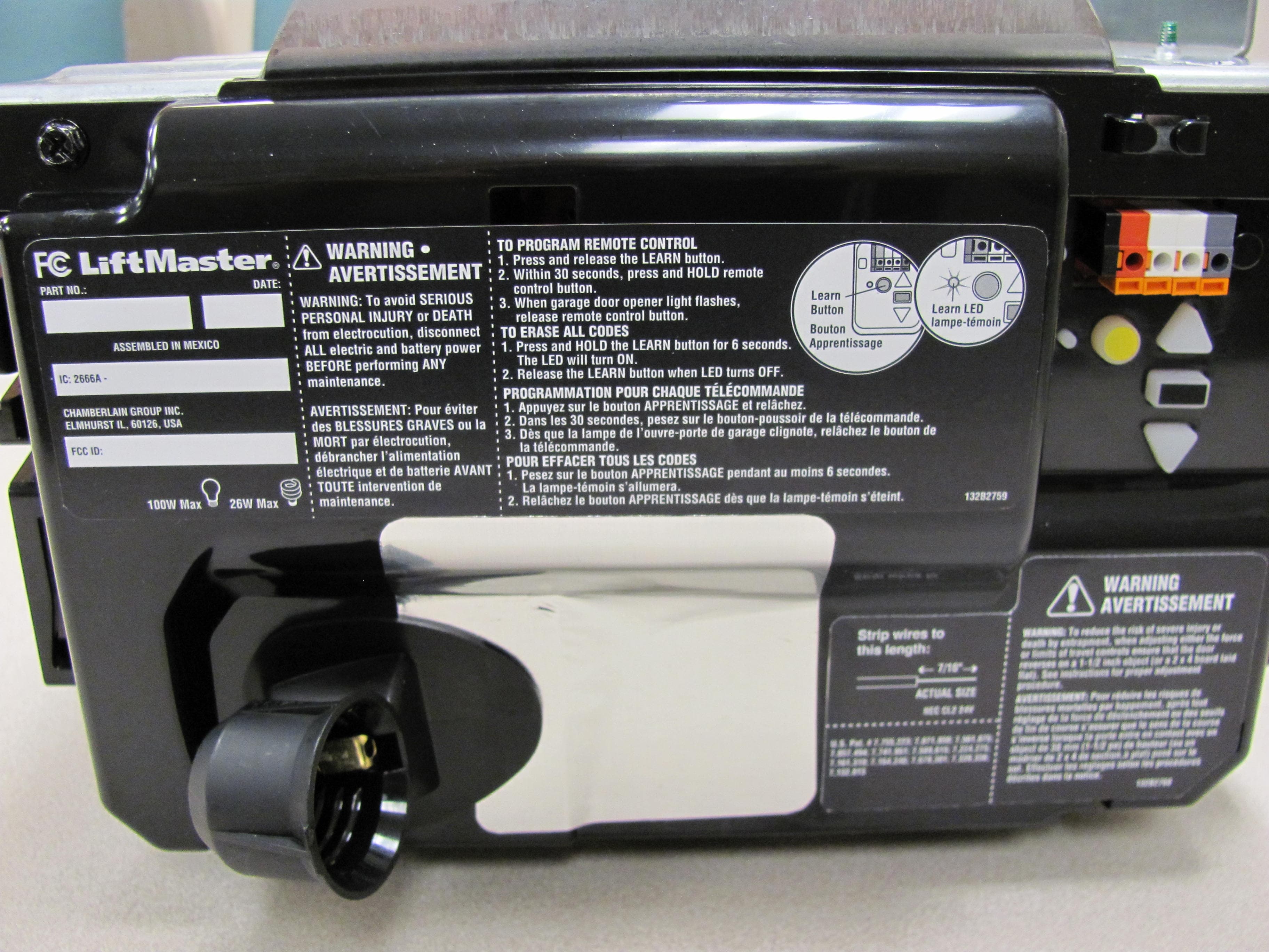 Transceiver - FCC ID HBW7356 - Chamberlain Group LLC, The