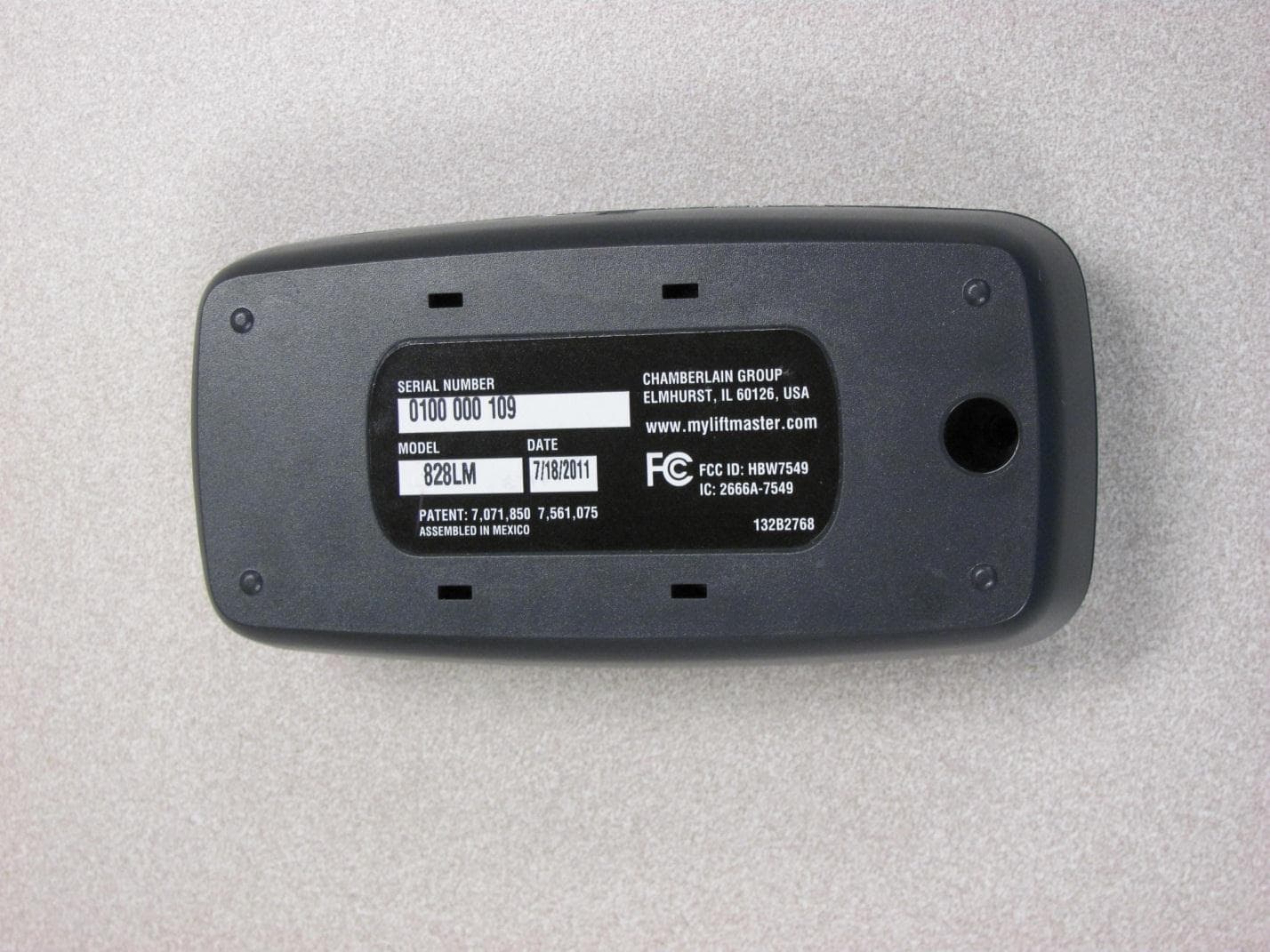 Internet Gateway - FCC ID HBW7549 - Chamberlain Group LLC, The