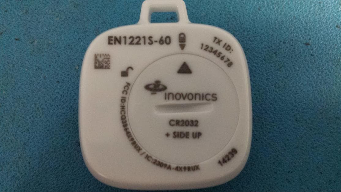 Waterproof Senior Living Pendant - FCC ID HCQ3B64X9RUX - Inovonics Wireless Corporation (2)