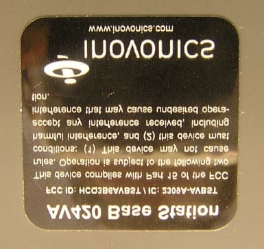 ANALOG VOICE BASE STATION - FCC ID HCQ3B6AVBST - Inovonics Wireless Corporation