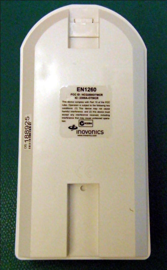 Motion Detector - FCC ID HCQ3B6OT9ICR - Inovonics Wireless Corporation (3)