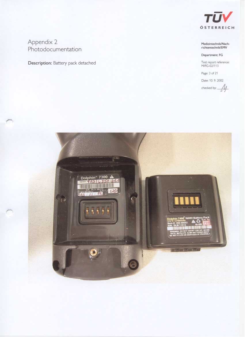 Wireless Handheld computer - FCC ID HD5-7300-2011B - Honeywell International Inc (2)