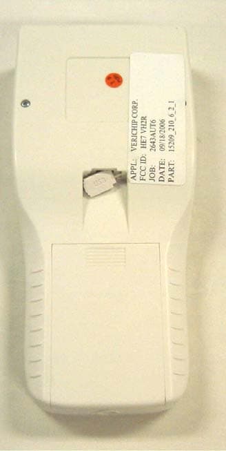 VERICHIP H2 READER - FCC ID HE7VH2R - Xmark Corporation