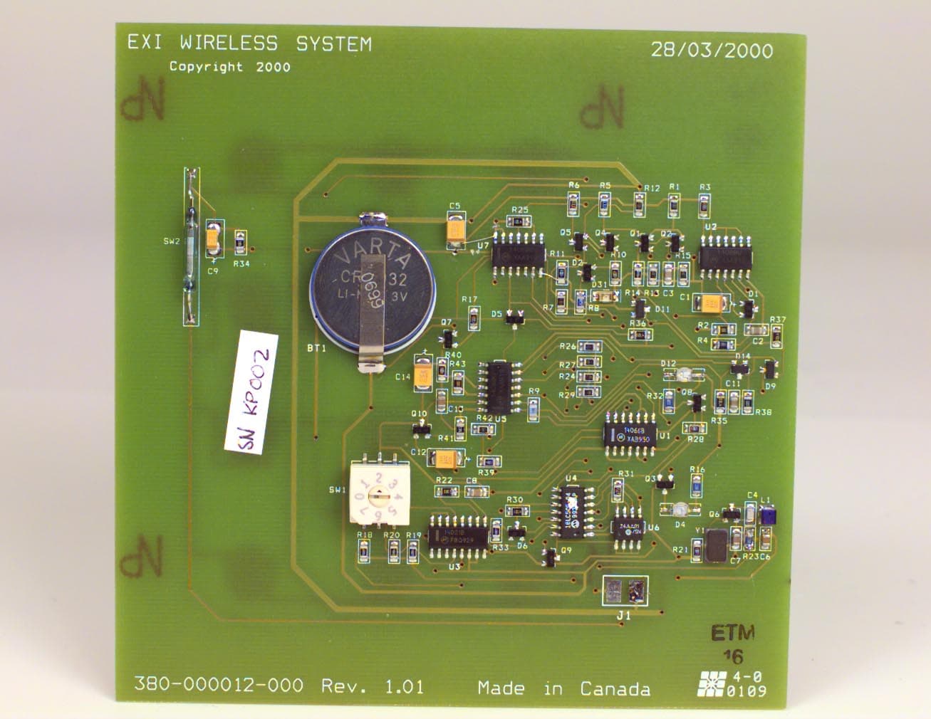 Wireless Keypad - FCC ID HE7WKP - Xmark Corporation (2)