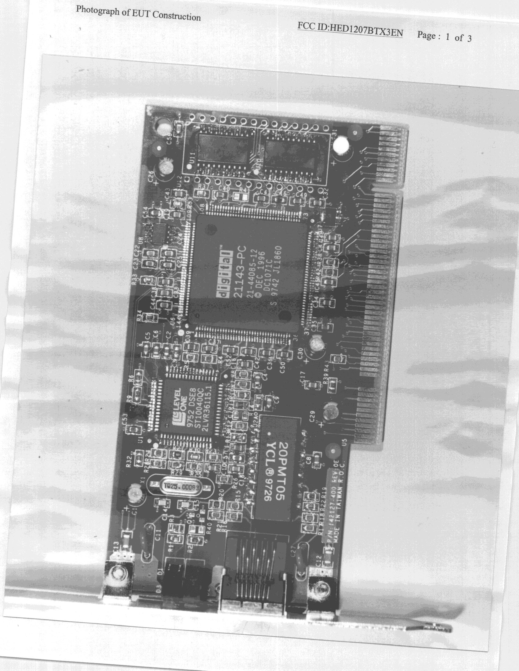 JBP - Part 15 Class B Computing Device Peripheral - FCC ID HED1207BTX3EN - Accton Technology Corp