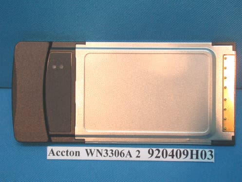 PCMCIA Wireless Card - FCC ID HEDWN3306A2ACC - Accton Technology Corp