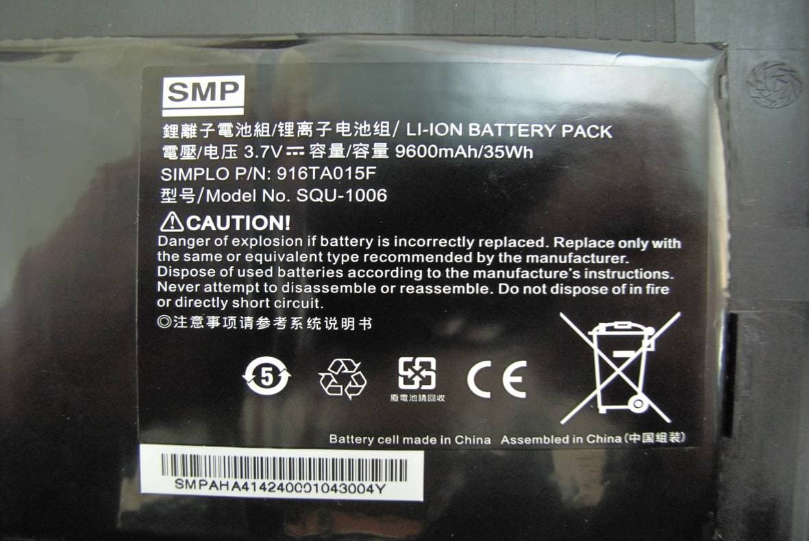 Tablet PC - FCC ID HFS-QV3 - Quanta Computer Inc
