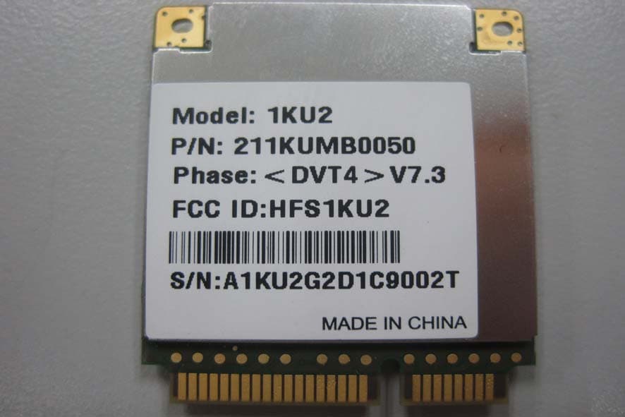 1KU2 - FCC ID HFS1KU2 - Quanta Computer Inc