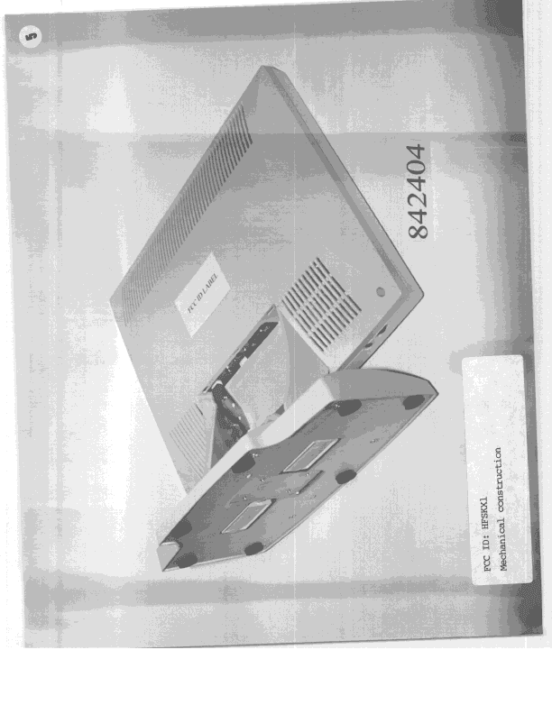 JBP - Part 15 Class B Computing Device Peripheral - FCC ID HFSKX1 - Quanta Computer Inc