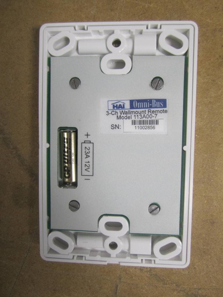 HAI Omni-Bus Wireless Wall Switch - FCC ID HHC-113A00 - Home Automation Inc