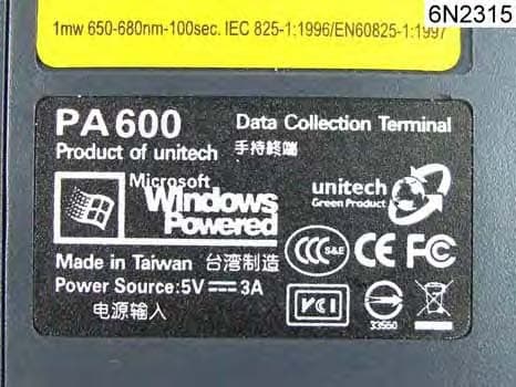 PDA Scanner - FCC ID HLEPA600BTG - Unitech Electronics Co., Ltd. (1)