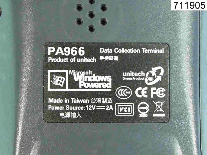 PDA Sacnner - FCC ID HLEPA966BTG - Unitech Electronics Co., Ltd. (2)