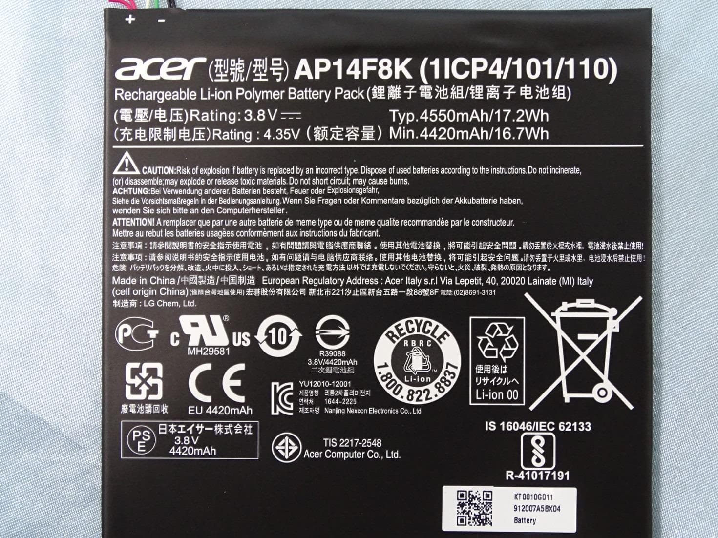 Tablet Computer - FCC ID HLZA9001 - Acer Incorporated