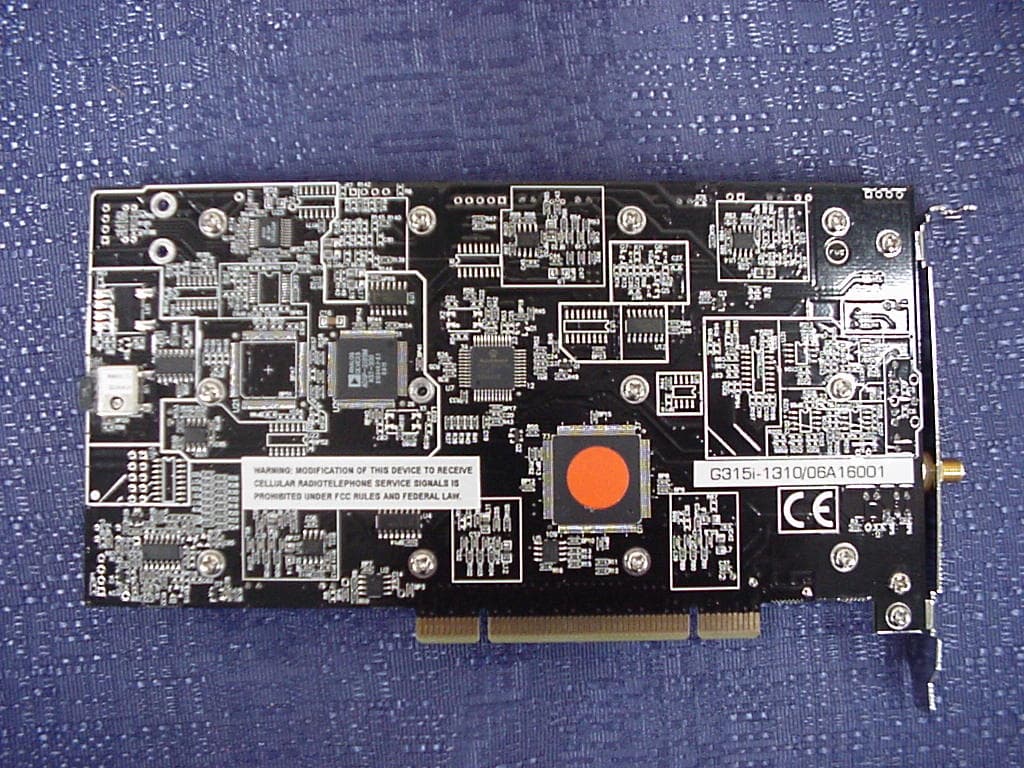 PCI VHF/UHF Receiver - FCC ID HNL-G5P - Robotron Pty Ltd