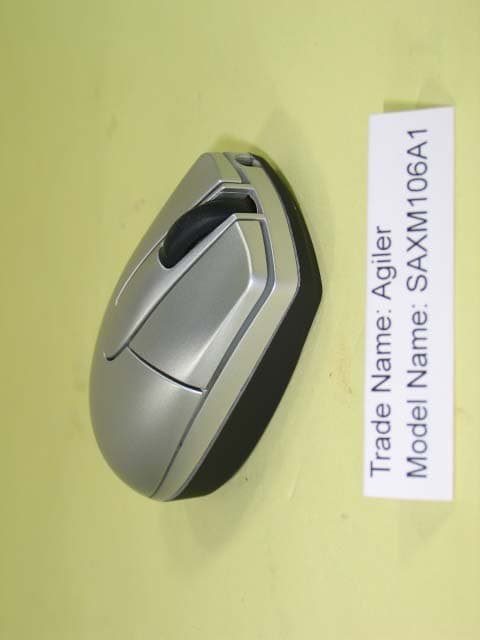 27MHz Wireless Mouse - FCC ID HQXSAXM105A1 - Sysgration Ltd.