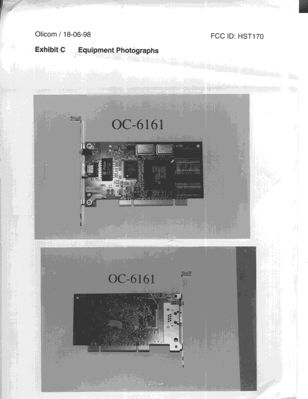 ATM PCI Adapter - FCC ID HST170 - Olicom AS (2)