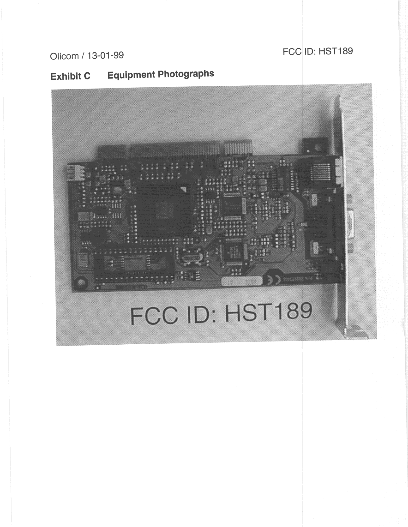 JBP - Part 15 Class B Computing Device Peripheral - FCC ID HST189 - Olicom AS (2)