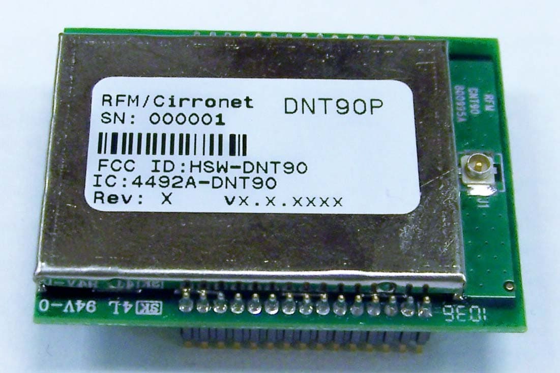 900MHz Transceiver Module - FCC ID HSW-DNT90 - Murata Electronics North America