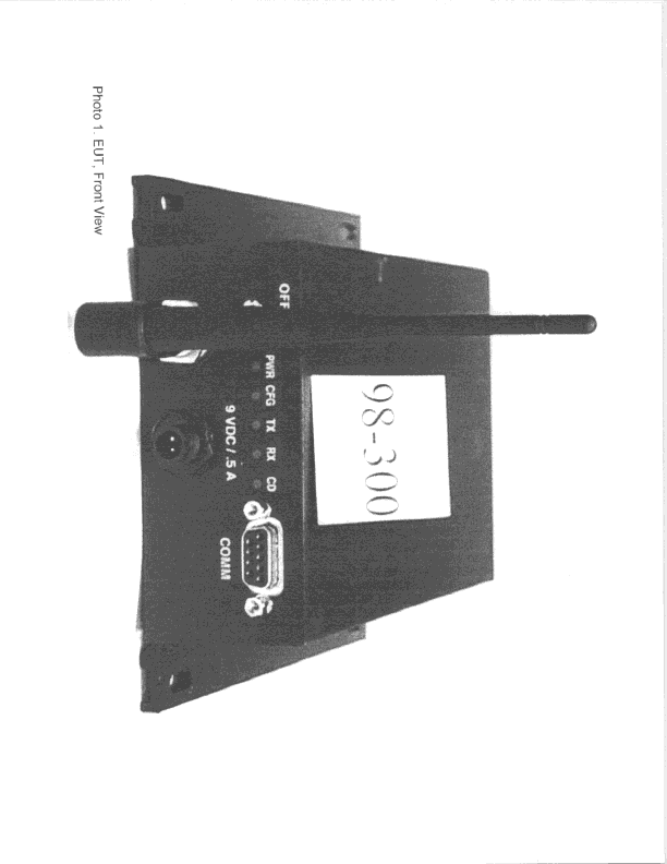 Data Transceiver - FCC ID HSW-HN1500 - Murata Electronics North America