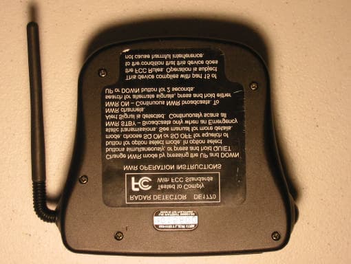Radar Detector - FCC ID HSXWH05 - The Whistler Group