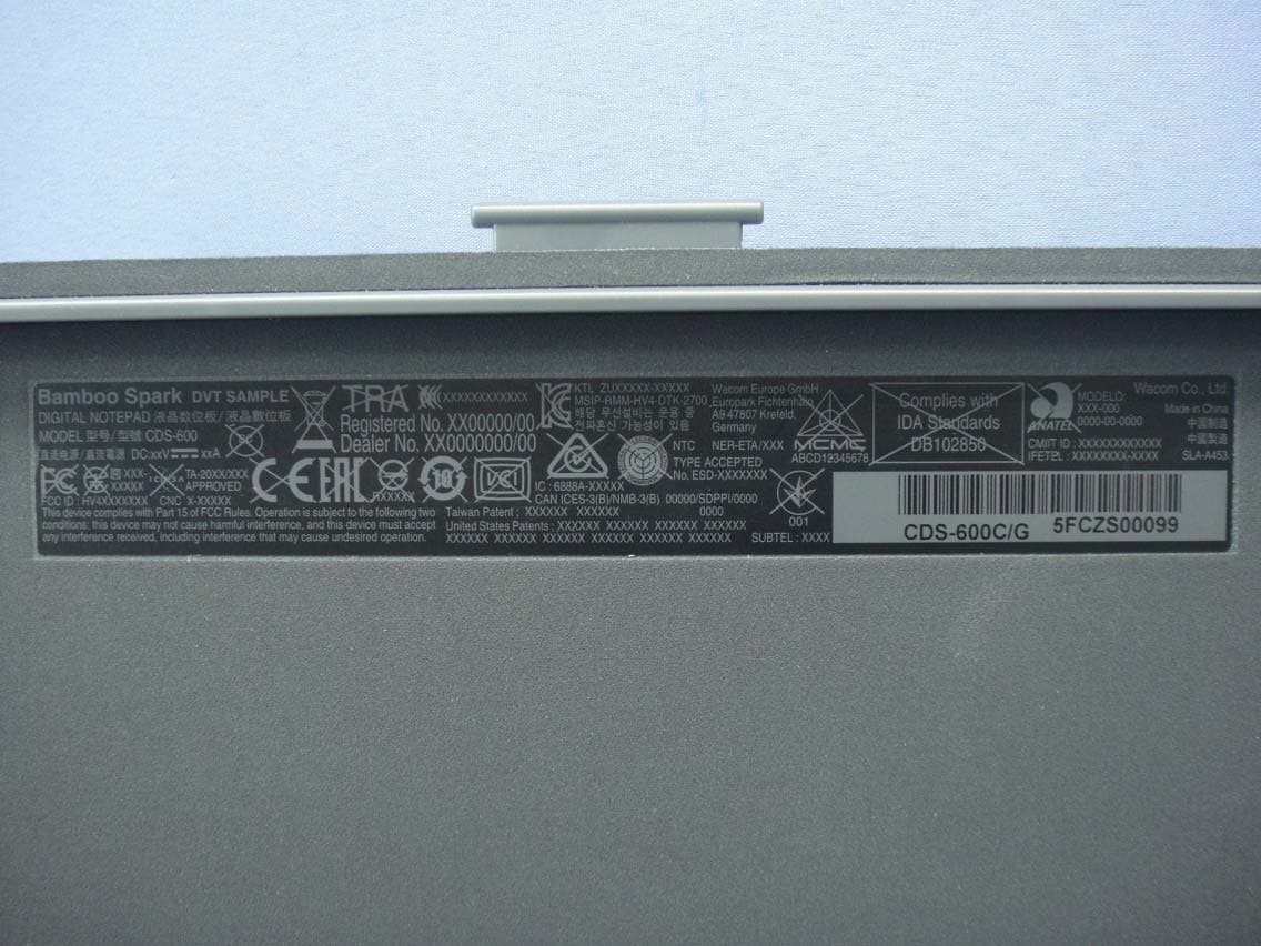 Digital Notepad - FCC ID HV4CDS600 - Wacom Co Ltd (2)