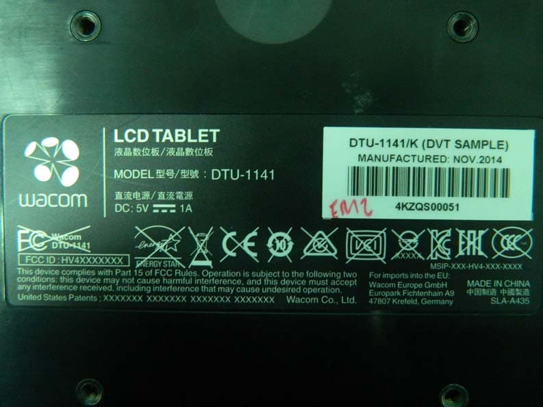LCD Tablet - FCC ID HV4DTU1141 - Wacom Co Ltd (2)