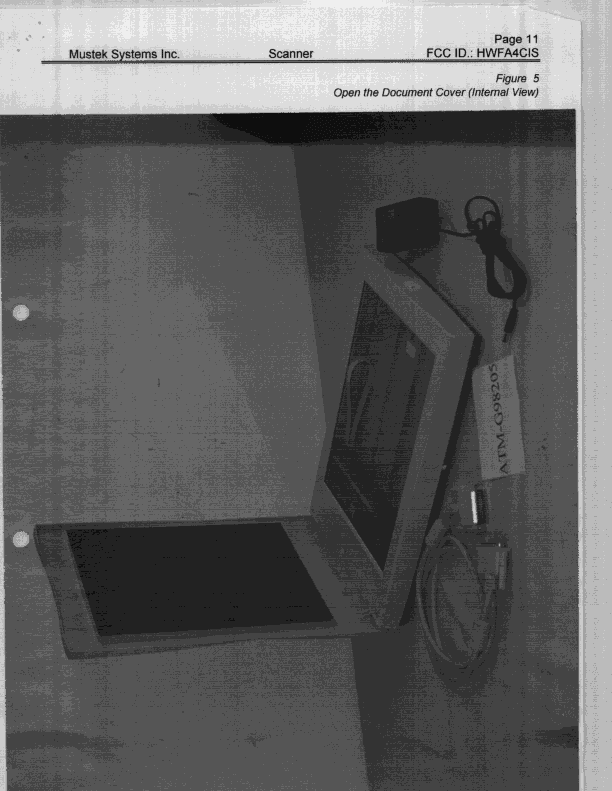 Scanner - FCC ID HWFA4CIS - Mustek Systems Inc (4)