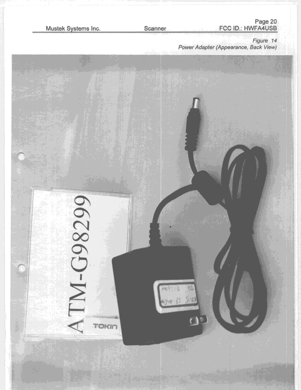 JBP - Part 15 Class B Computing Device Peripheral - FCC ID HWFA4USB - Mustek Systems Inc (4)