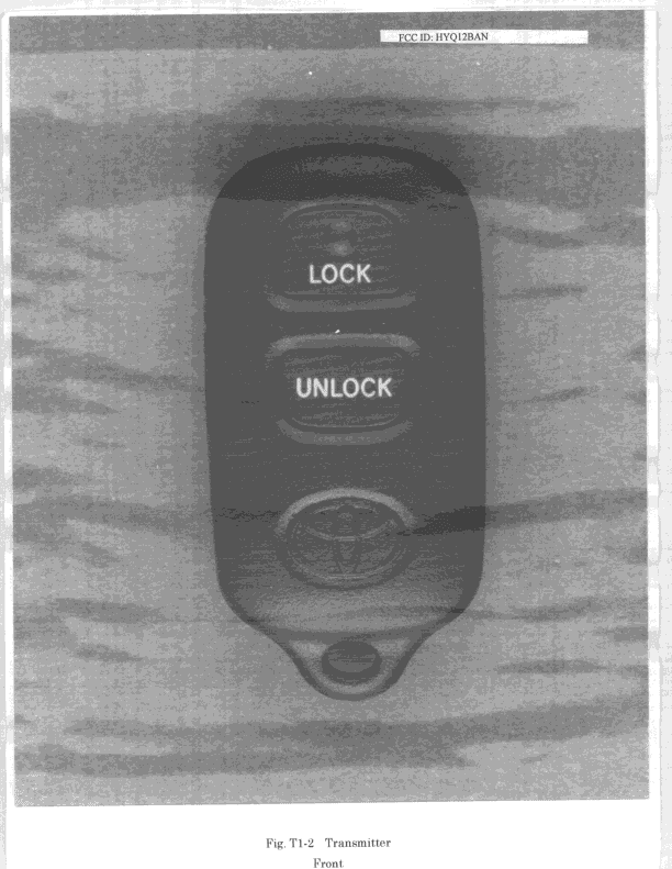 DSC - Part 15 Security/Remote Control Transmitter - FCC ID HYQ12BAN - Denso Corporation (4)