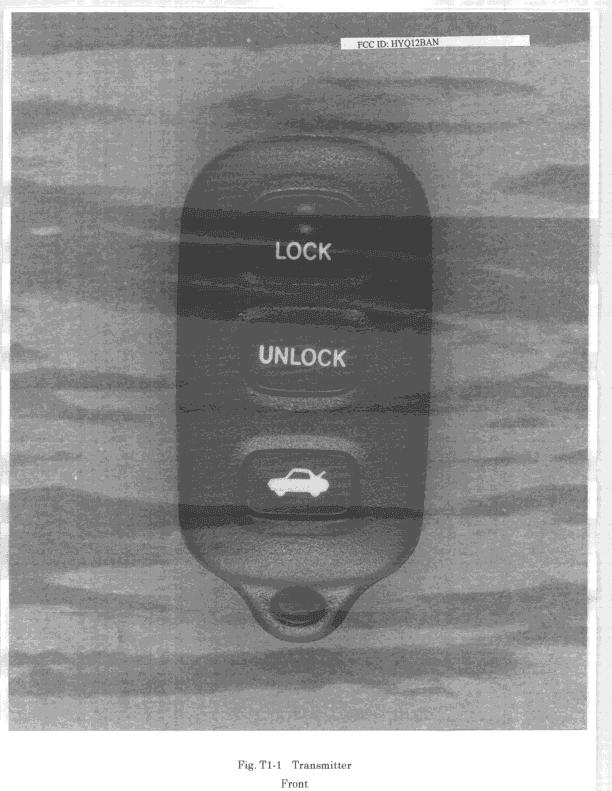 DSC - Part 15 Security/Remote Control Transmitter - FCC ID HYQ12BAN - Denso Corporation (1)