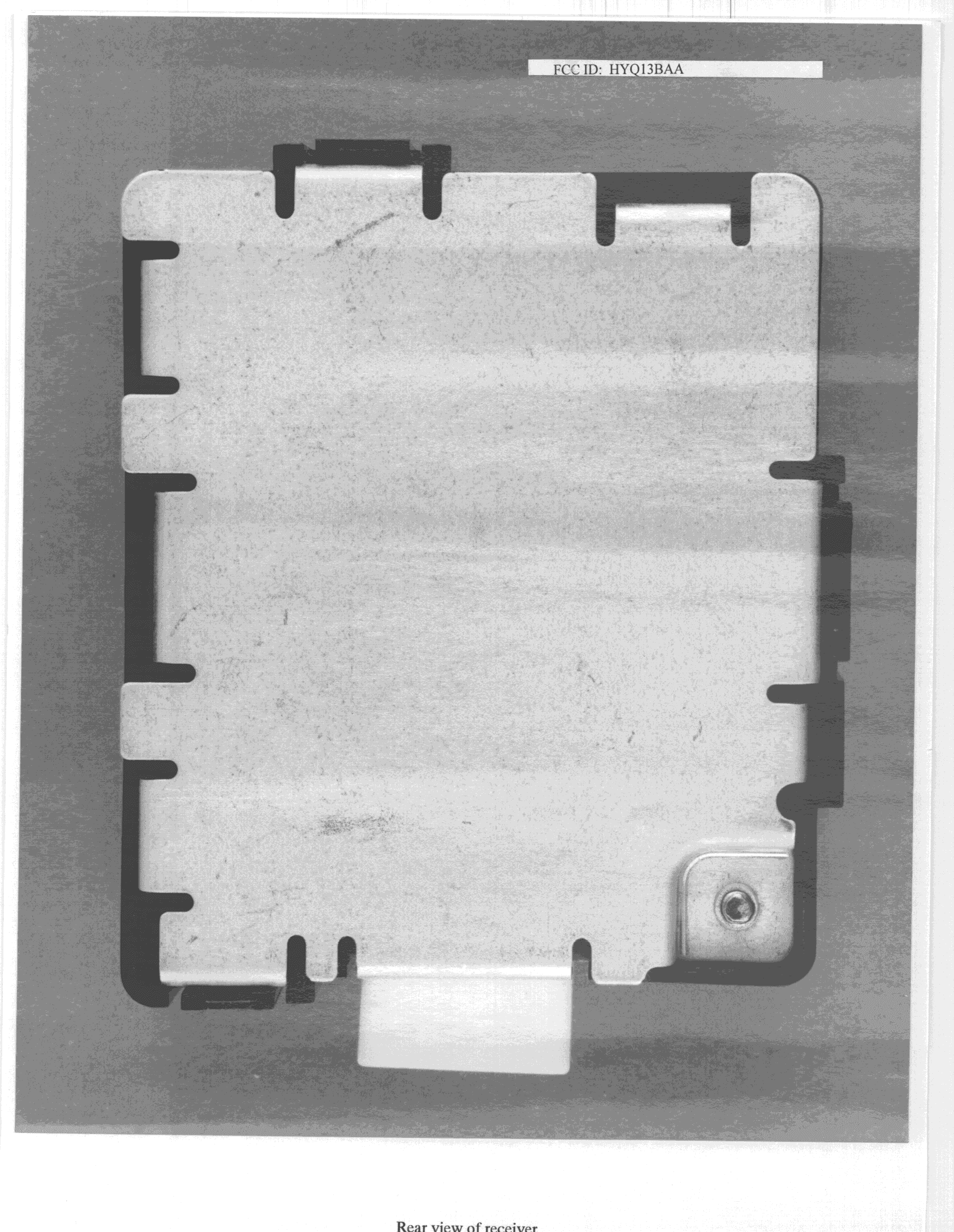 CRR - Superregenerative Receiver - FCC ID HYQ13BAA - Denso Corporation