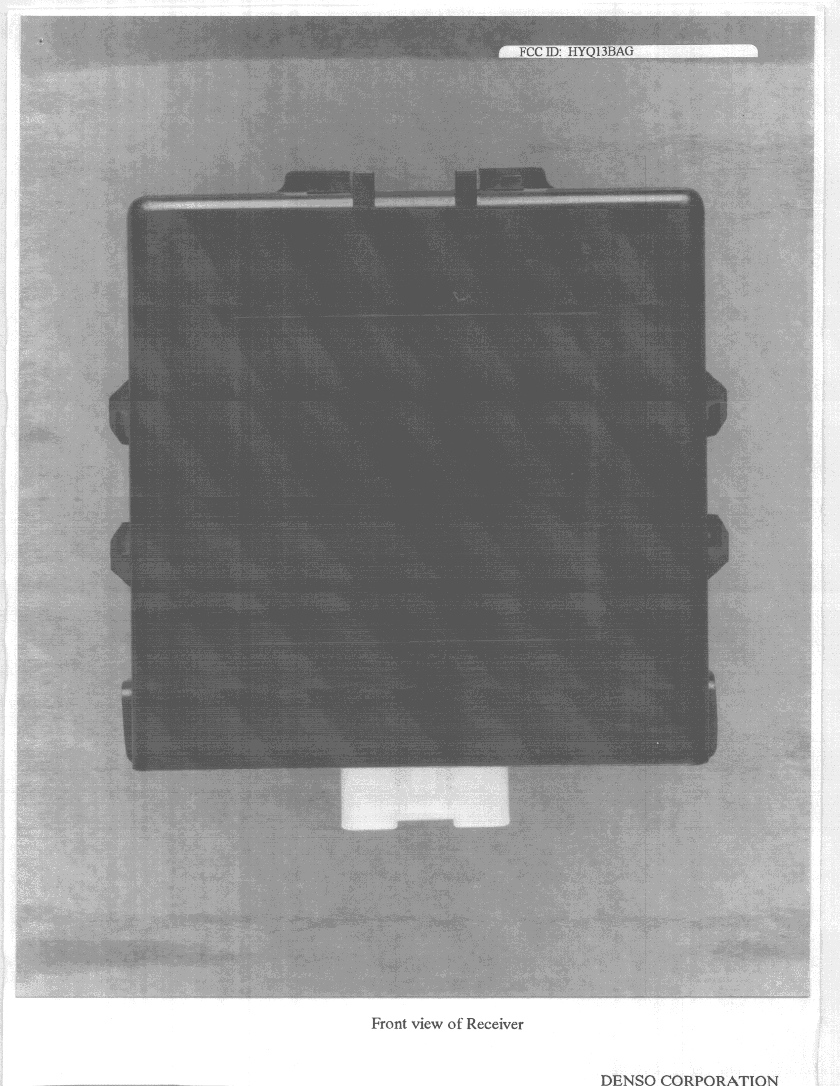 CYY - Communications Receiver used w/Pt 15 Transmitter - FCC ID HYQ13BAG - Denso Corporation (2)
