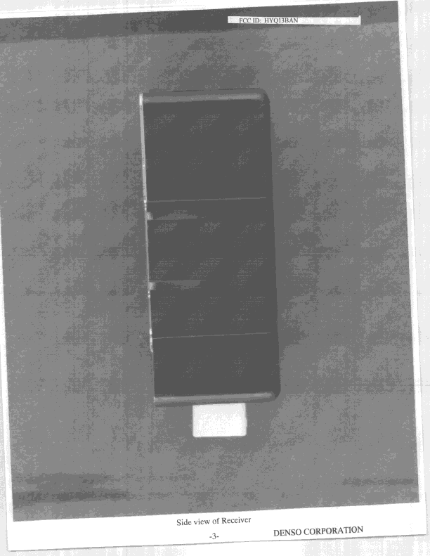 Car Alarm Receiver - FCC ID HYQ13BAN - Denso Corporation (2)