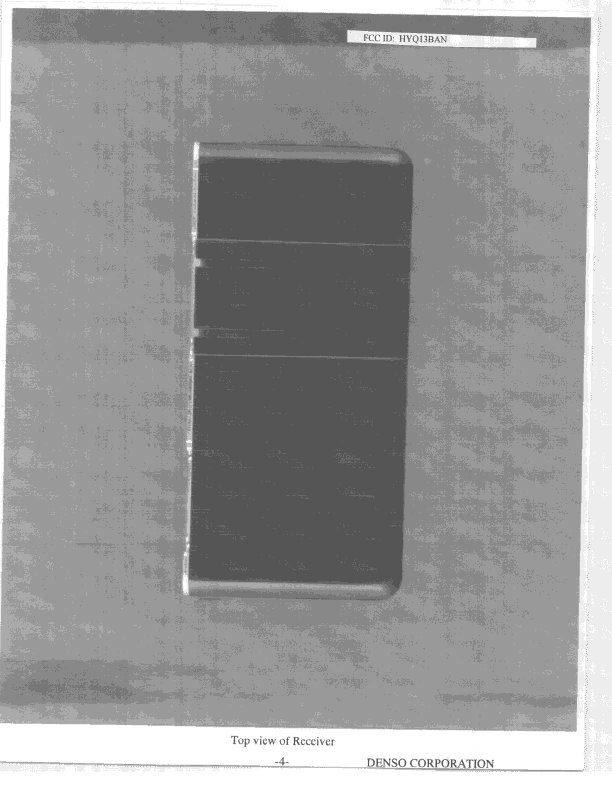 Car Alarm Receiver - FCC ID HYQ13BAN - Denso Corporation (4)