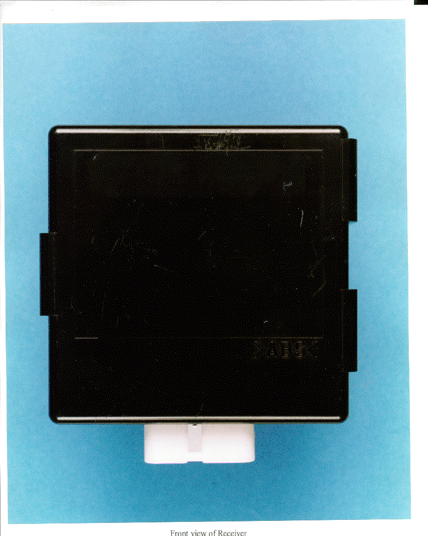 Superheterodyne Receiver For Keyless Entry System - FCC ID HYQ13BAR - Denso Corporation (4)