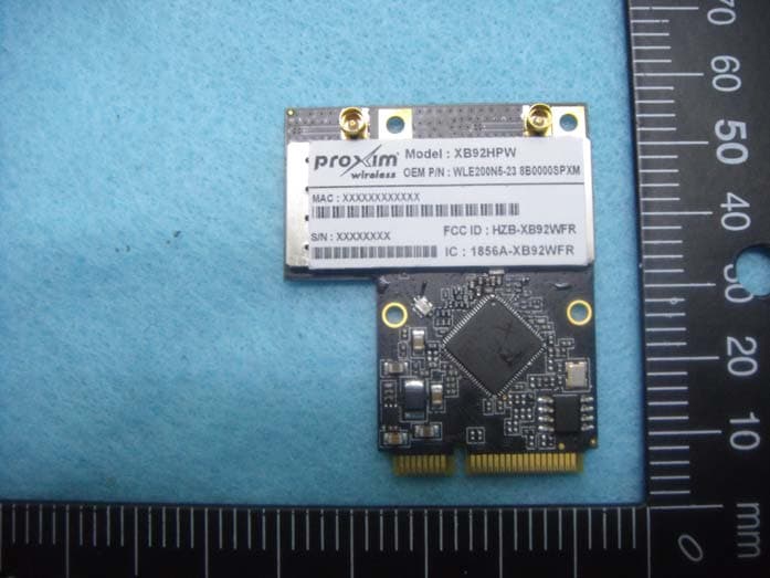 802.11a/n PCIe Module - FCC ID HZB-XB92WFR - Proxim Wireless Corporation (2)
