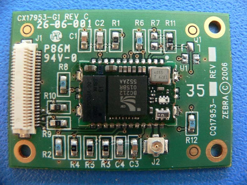 Zebra MZ-ZBR3 Bluetooth Radio - FCC ID I28MD-BTC2TY6 - Zebra Technologies Corporation (2)