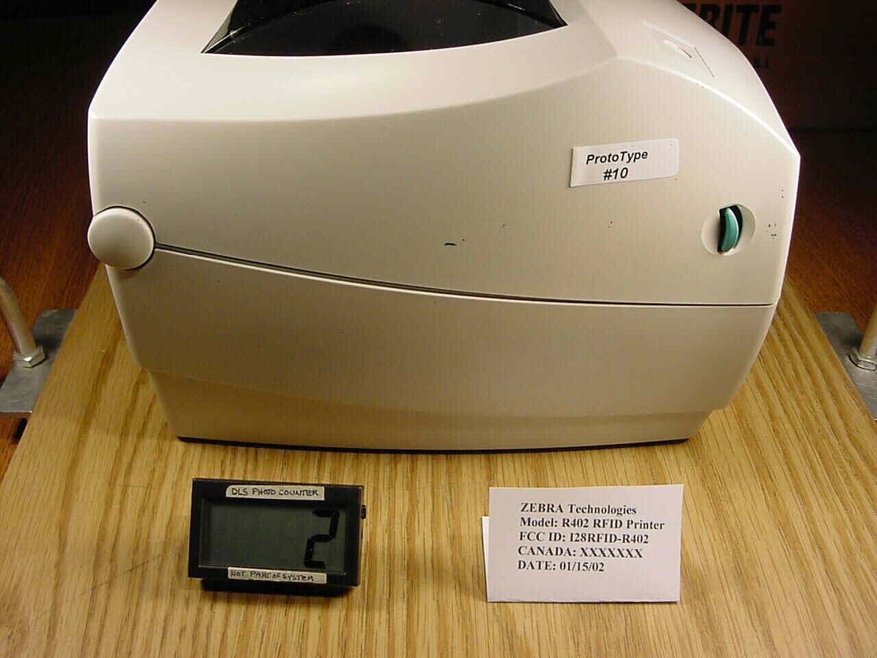 Thermal Printer with RFID Capability - FCC ID I28RFID-R402-2 - Zebra Technologies Corporation (4)