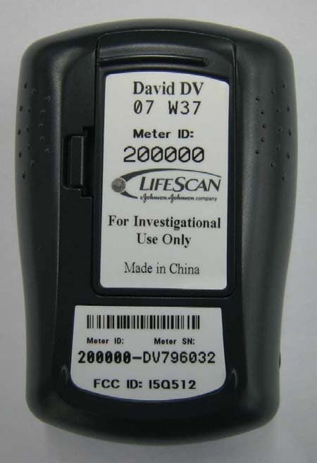 Blood Glucose Monitoring Meter - FCC ID I5Q512 - LifeScan Inc